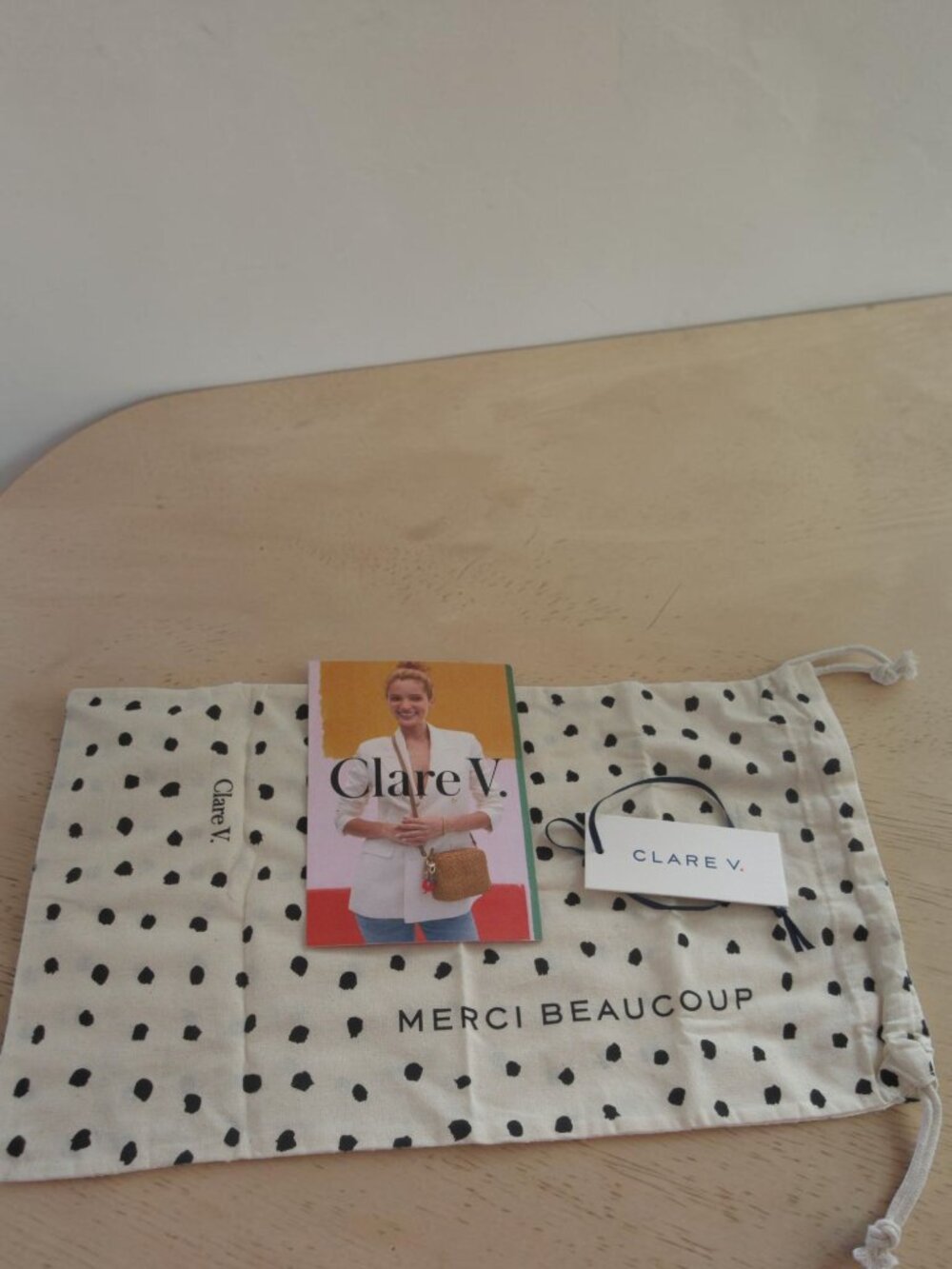 Clare V. Midi Sac Natural Diagonal Woven Crossbody - Sephora LE, NWT - Picture 13 of 14